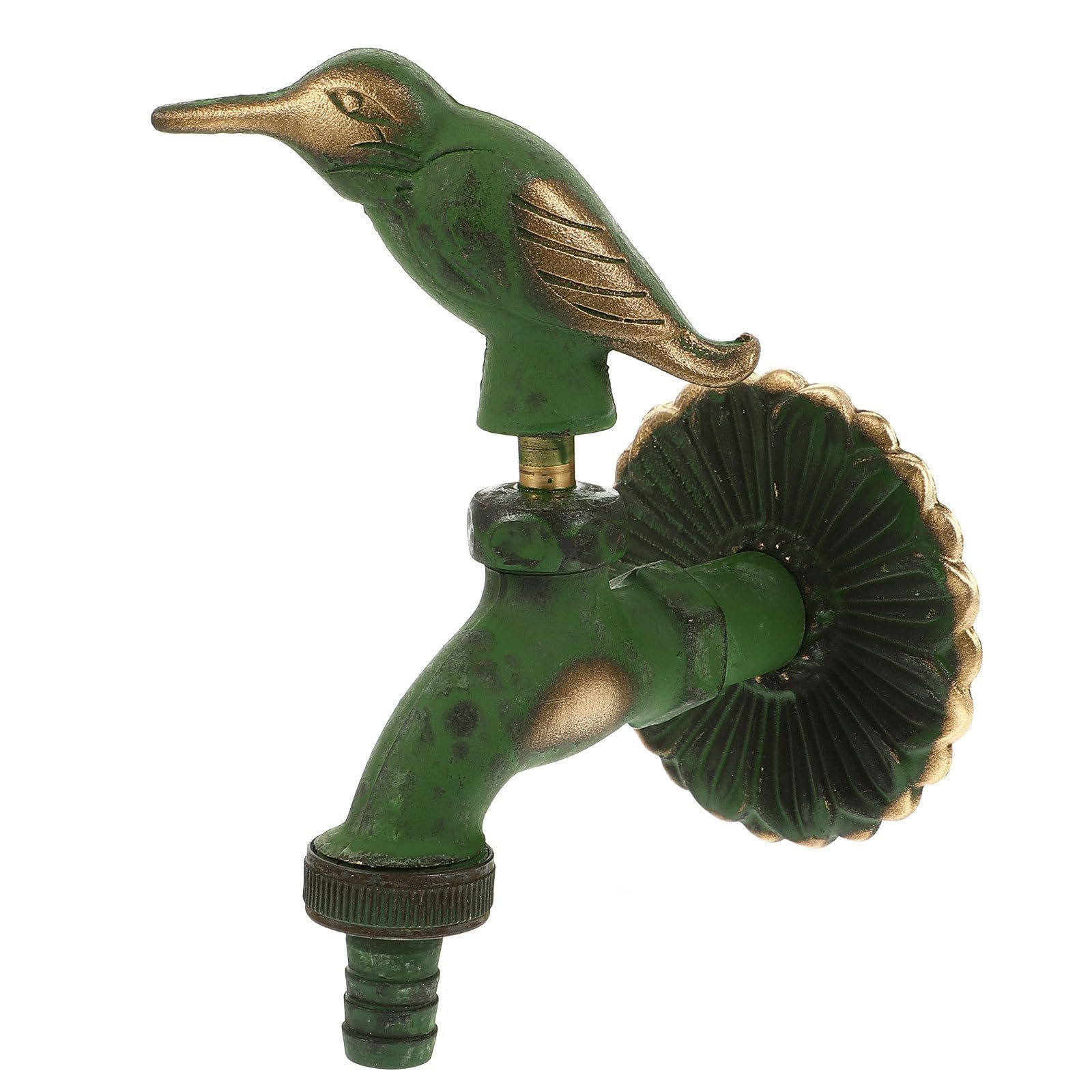 ARTIBETTER Grifo de Jardín Antiguo de Cobre Diseño Empotrado y Control Único, Accesorio Decorativo Rústico Adecuado para Cocina y Exteriores