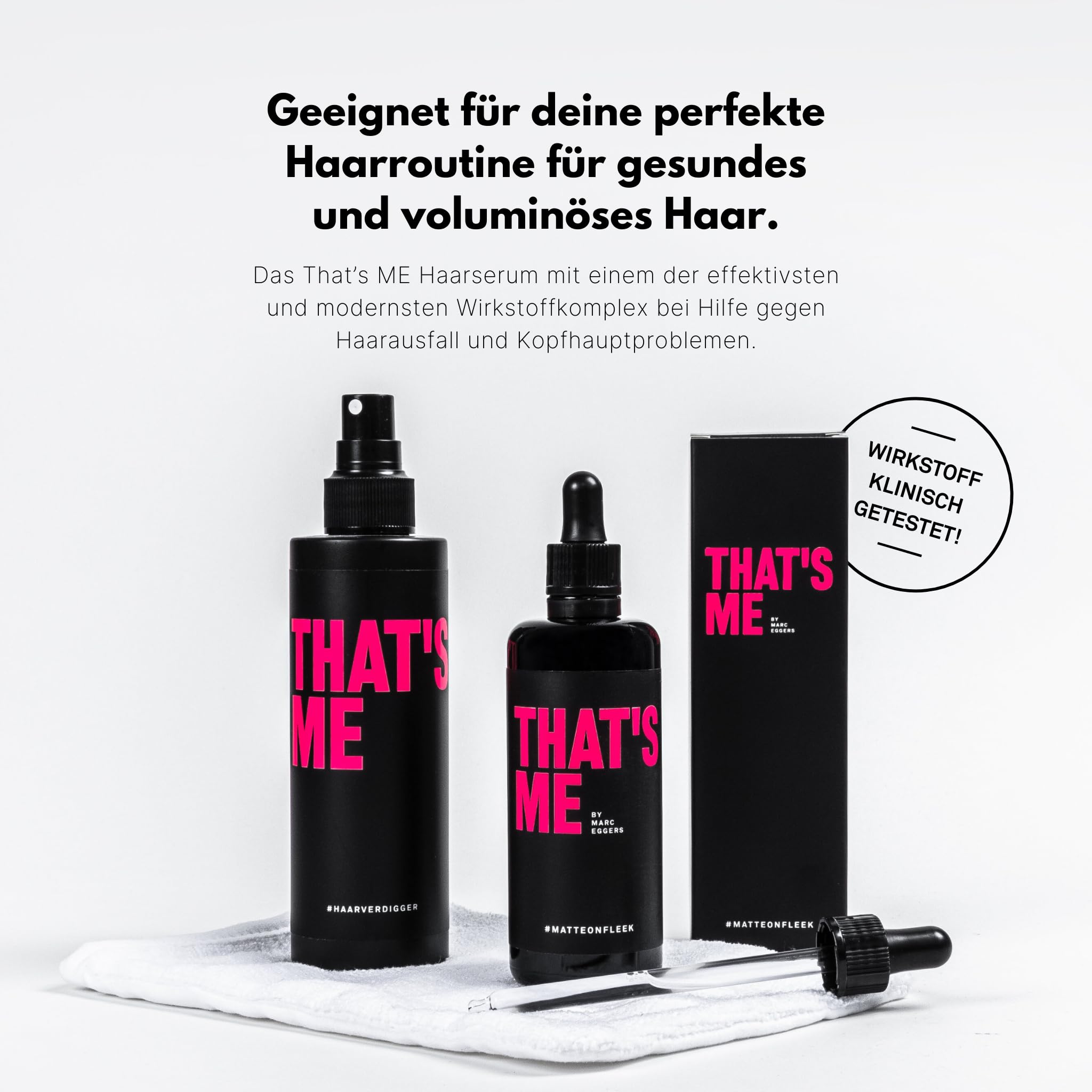 THAT’S ME Haarwuchsmittel Serum (100ml) gegen Haarausfall für besseren Haarwuchs – klinisch getestet & in Deutschland hergestellt – Haar Wachstumsbeschleuniger zur Unterstützung der Haarerneuerung