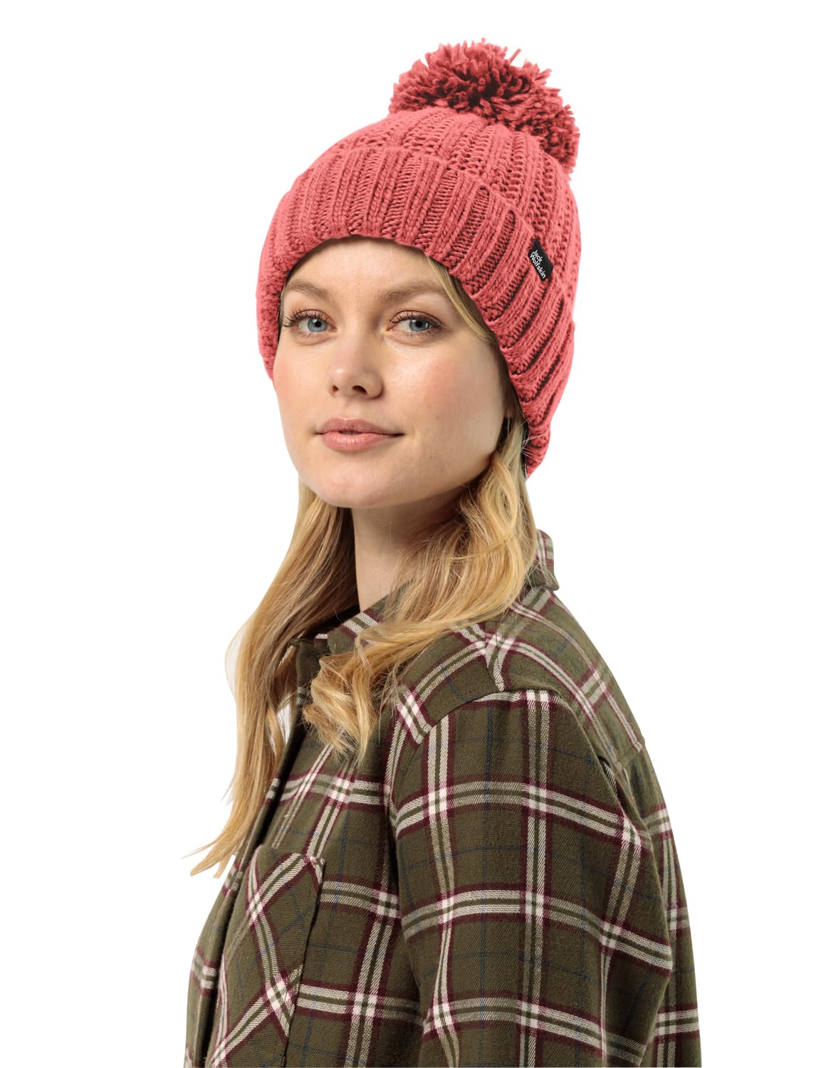 Jack Wolfskin HIGHLOFT Knit Beanie W, Women’s Beanie Hat, red Coral,