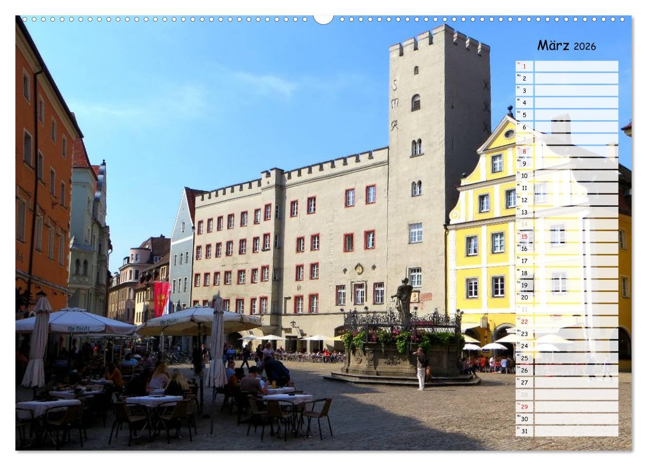 Regensburg erleben (Wandkalender 2026 DIN A2 quer), CALVENDO Monatskalender: Faszinierende Ansichten einer historischen Stadt (CALVENDO Orte)
