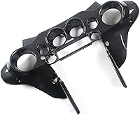 Vista 3 de Carenado interior de murciélago delantero con efecto de fibra de carbono, compatible con Harley Touring Street Glide Electra Glide FLHT FLHTC