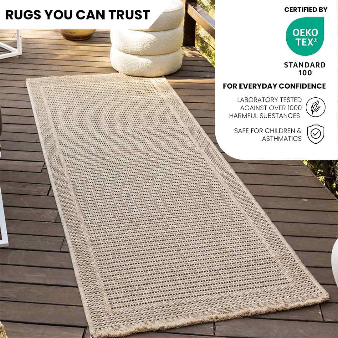 Livabliss Mindy Darwin Indoor Outdoor Design, Living Room 200x275 cm, Dining Kitchen Use, Boho Patterned Neutral & Coloured - Image 3