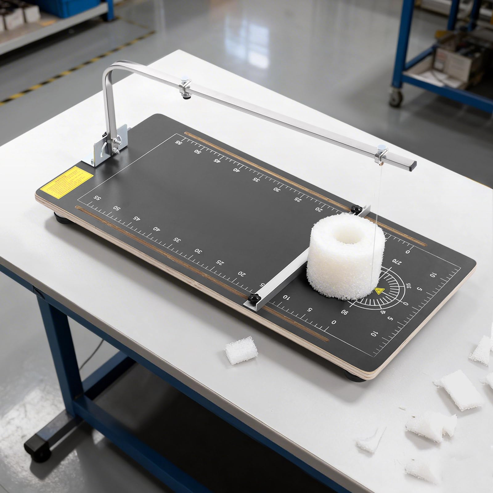 Máquina de corte de espuma de poliestireno de alambre caliente, cortador eléctrico de espuma herramienta de mesa de trabajo para cortar espuma temperatura ajustable 122-572℉