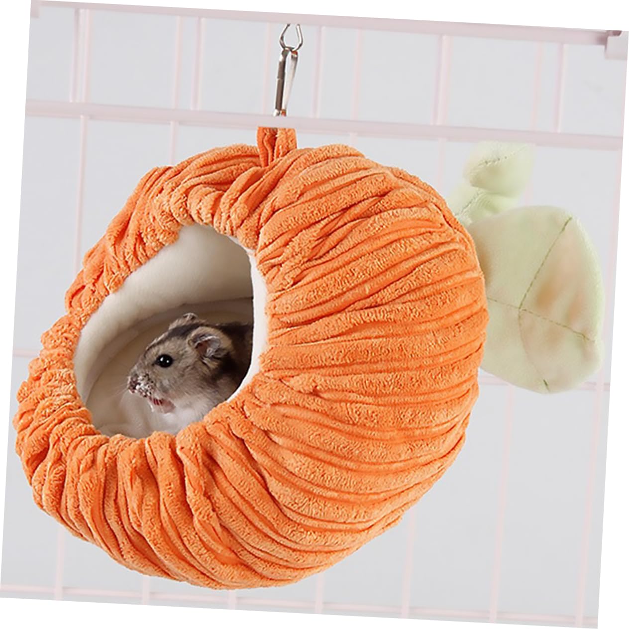 BESPORTBLE 3stücke Kuschelhöhle Für Kleine Haustiere Warmes Leichtes Und Bequemes Hängemattenset Im Kürbisdesign Für Hamster Meerschweinchen Chinchillas Und Andere Kleintiere Mit Haken