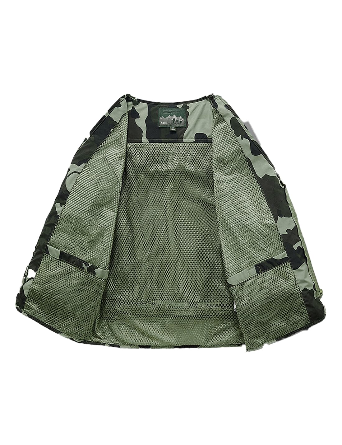 Gilet cargo en maille pour homme avec poches multiples