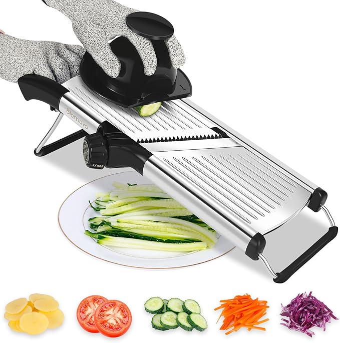 Blamovo Mandoline Slicer for Kitchen, Mandolin Vegetable Slicer