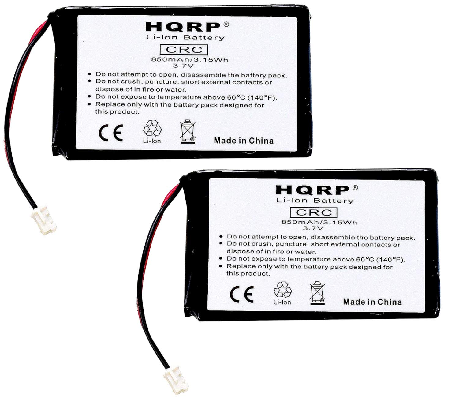 HQRP 2-Pack Battery Compatible with RTI T1 T1B T2+ T2B T2C T2Cs T3 40-210154-17 ATB-950 ATB-950-SANUF ATB-900A ATB-850 ATB-1200 ATB-1200-SANUF