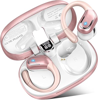 💎 78% MEGA DEAL! Cuffie Bluetooth 5.4 Sport, Auricolari Bluetooth 75 Ore HiFi Stereo,Cuffie Wireless Impermeabili IPX8,4 ENC Cancellazione Rumore Mic,Con Display a LED, Headphones Per Corsa e Sport Estremi, USB-C