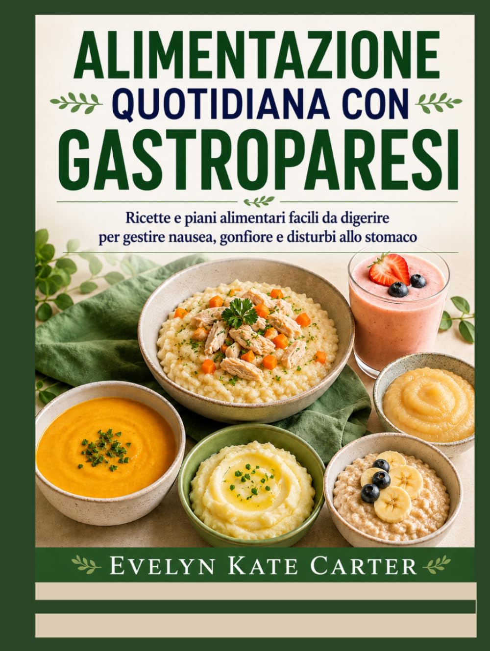 ALIMENTAZIONE QUOTIDIANA CON GASTROPARESI: Ricette e piani alimentari facili da digerire per gestire nausea, gonfiore e disturbi allo stomaco