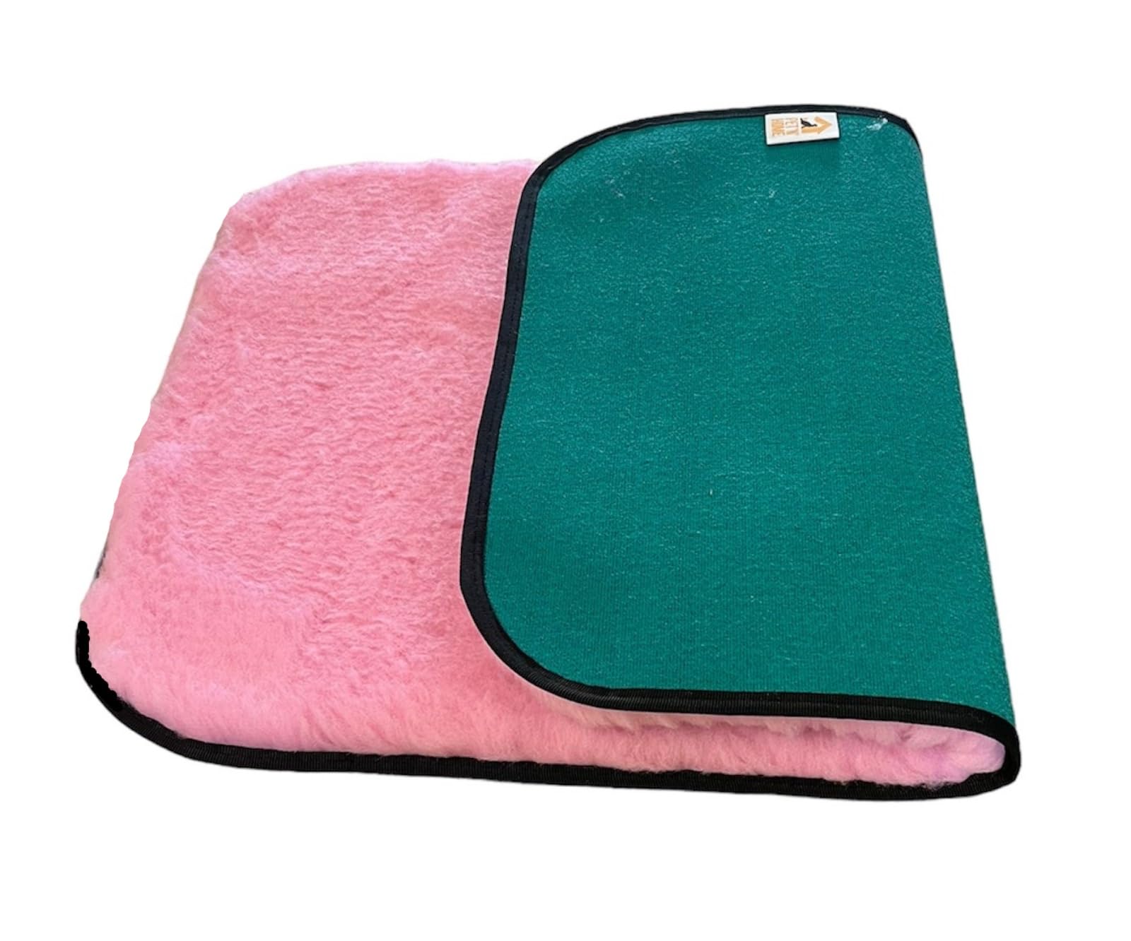 PnH Veterinary Bedding®- CLASSIC RANGE Binded for Extra Strength & Durability. Soft Fleece Vet Bedding Pieces with a Professional Look. GREY, WHITE - MANY COLOURS, MANY SIZES (PINK, 75cm x 50cm)