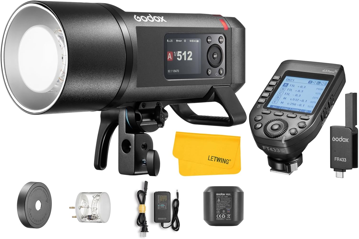 GODOX FT433S TTL Wireless Flash Trigger for Sony, 433MHz Flash Transmitter, Support Bluetooth Control, Support Auto/Manual/Multi Flash, Suitable for Godox AD600Pro II Outdoor Flash Strobe