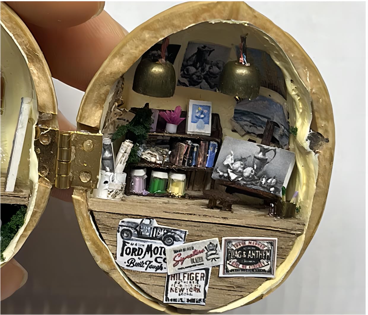 Amazon | ウォールナットシェル ドールハウス - 小さな世界 くるみの中