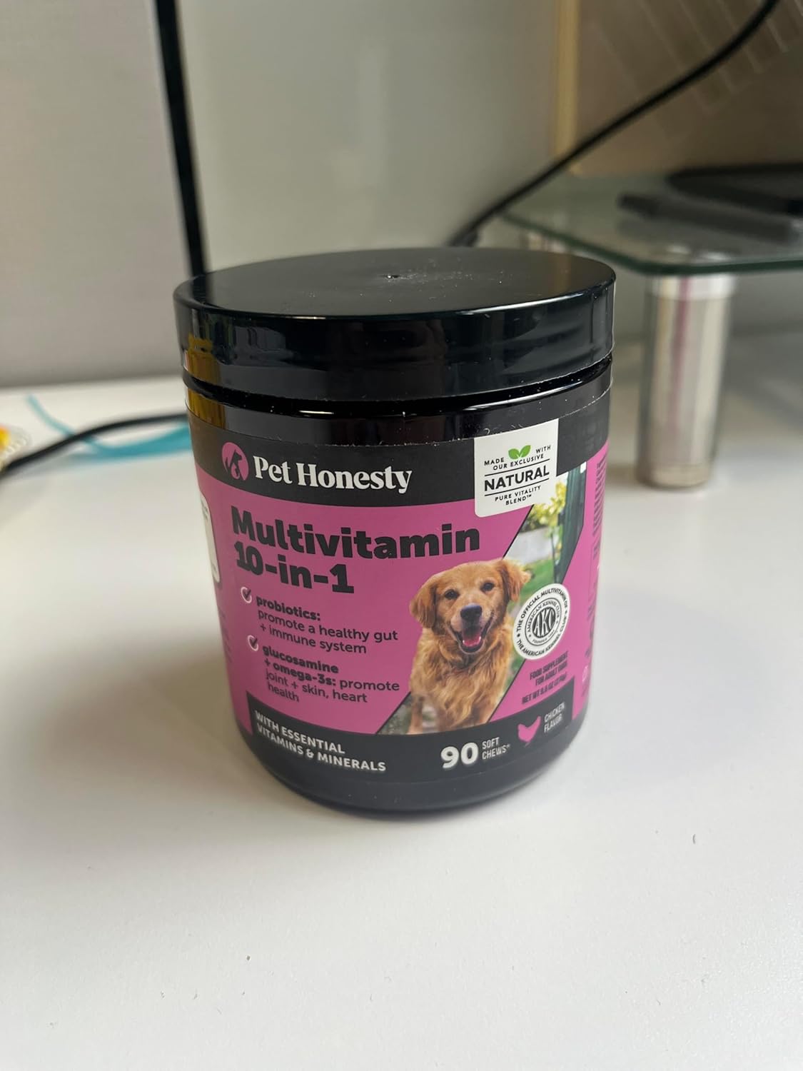 Pet Honesty Ultimate Skin & Wellness Duo — Chlorhexidine Itch Relief Shampoo (16 oz) + 10-in-1 Multivitamin Soft Chews (90 ct)