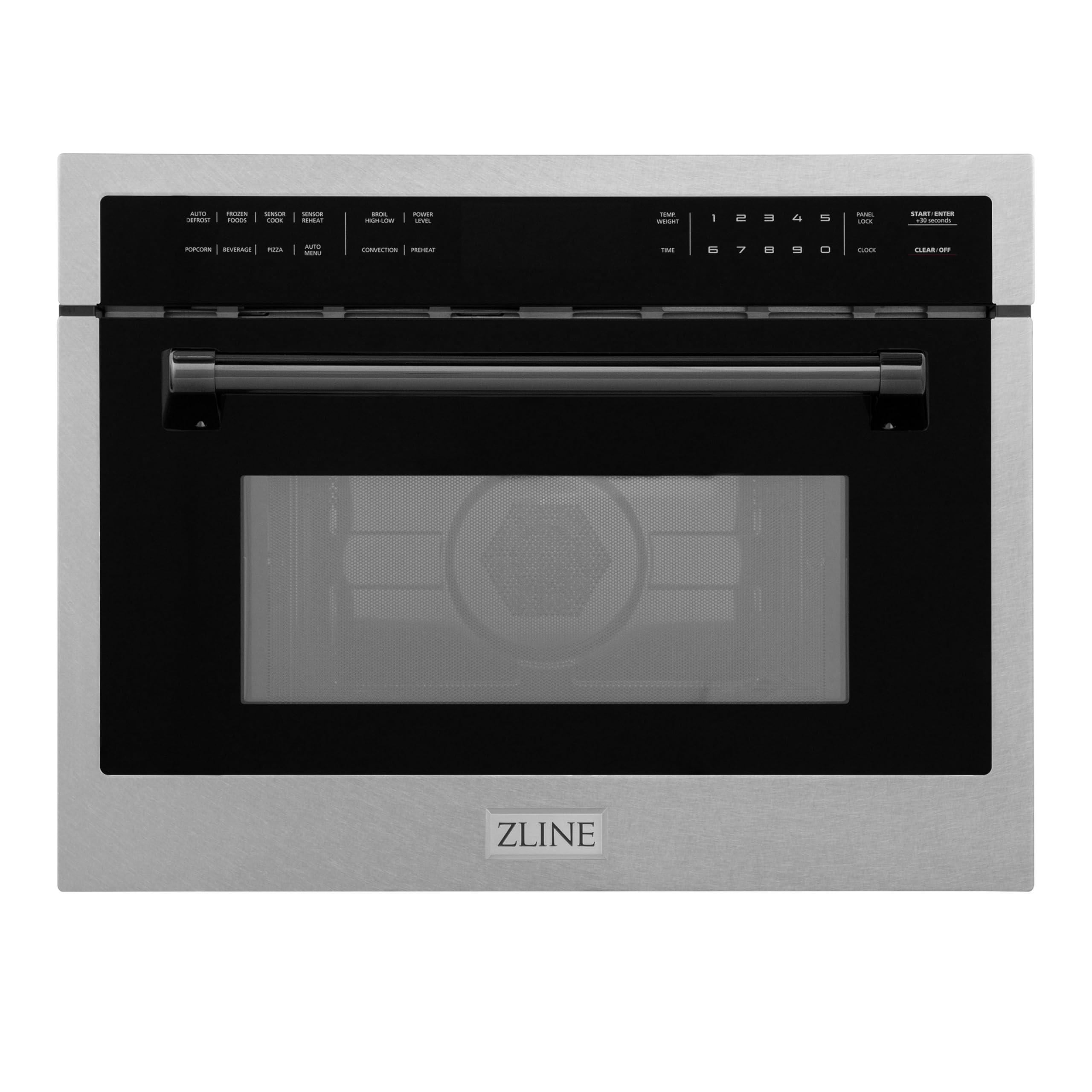 ZLINE Autograph Edition 24 in 1 6 cu ft Built-in Convection Microwave Oven in Satin Stainless Steel with