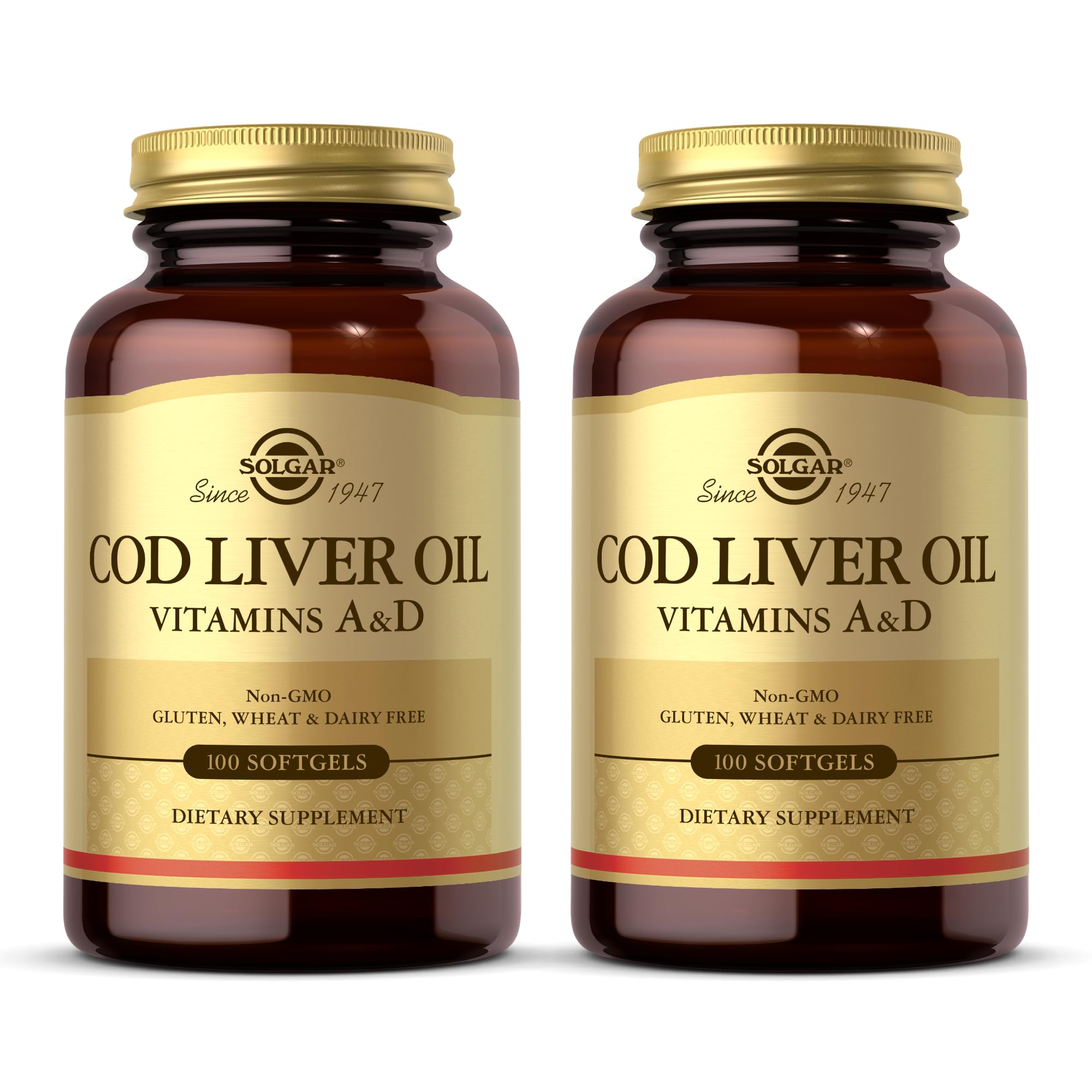 Norwegian Cod Liver Oil 100 SG 2-Pack-image-1