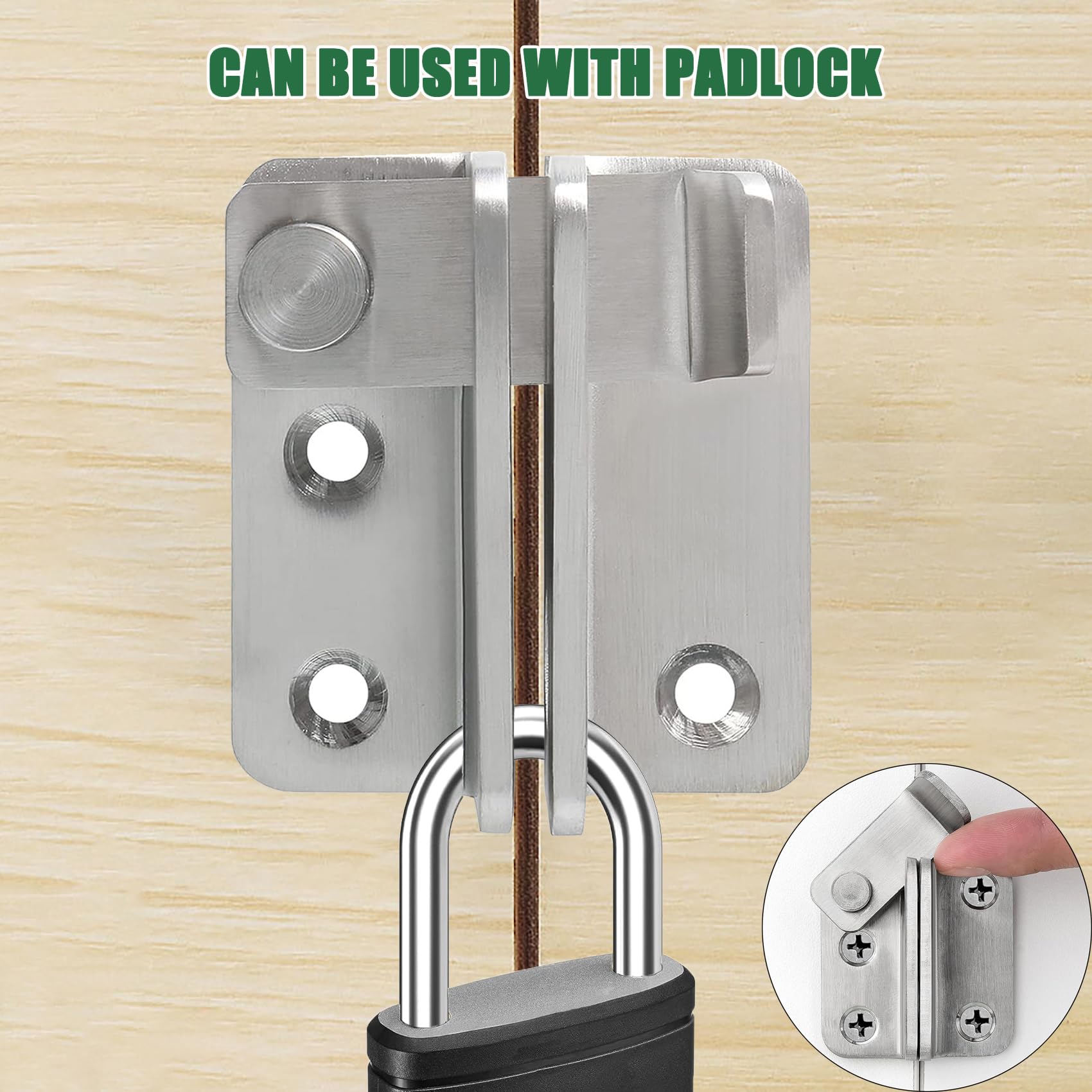 Verrou De Porte Coulissante à Angle, Loquet Porte Coulissante à Rabat