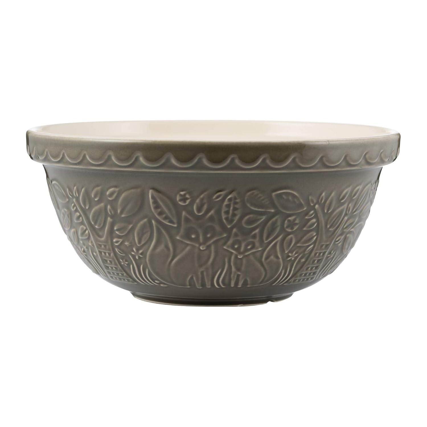 Mason Cash | In the Forest S12 Fox Embossed Mixing Bowl - 4.25 Quart