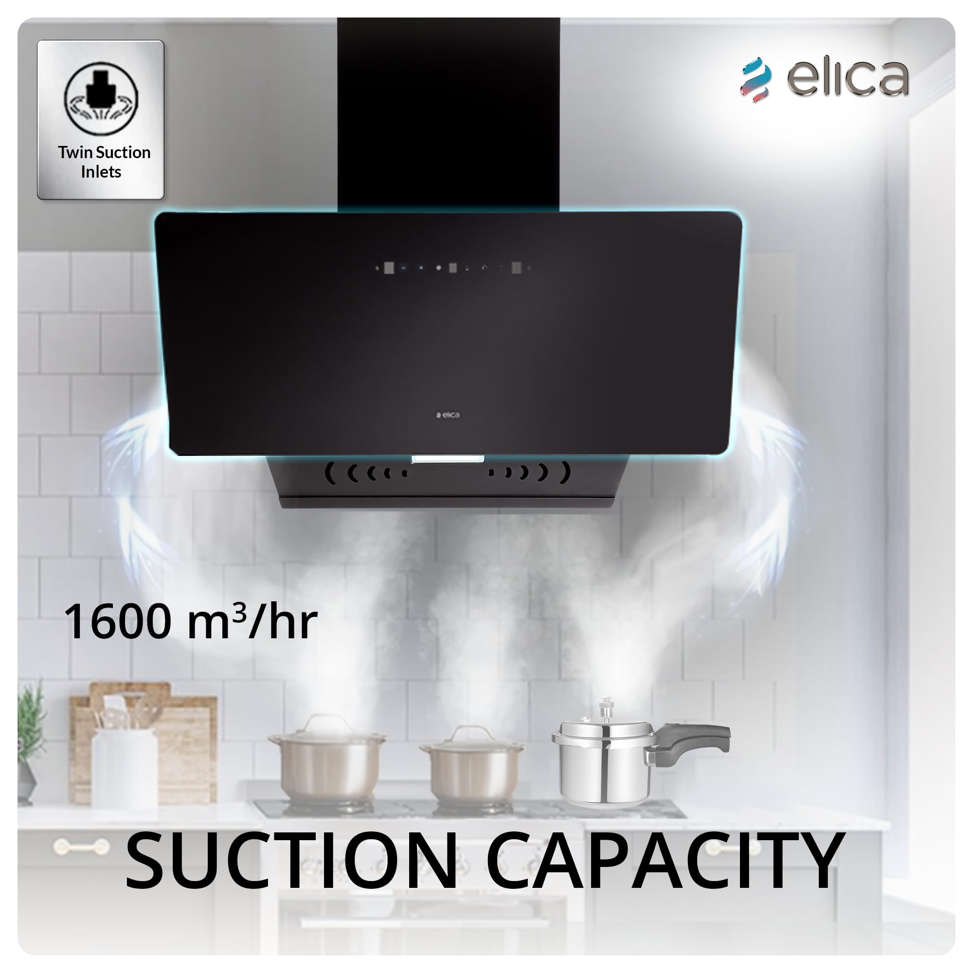 Elica KITTY Chimney - Powerful & Filterless -3