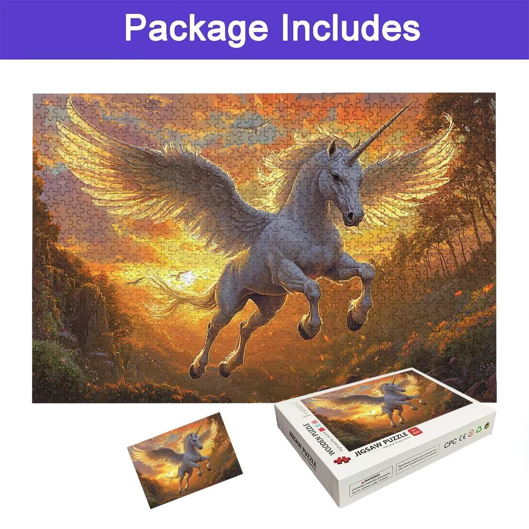 Puzzle 6000 Piezas Unicornio, Puzzle Paisajes para Adultos, un Rompecabezas Desafiante para Adultos, Rompecabezas Madera para Toda la Familia, Puzzles con Caja para Decoracion Hogar, Regalos, -6796