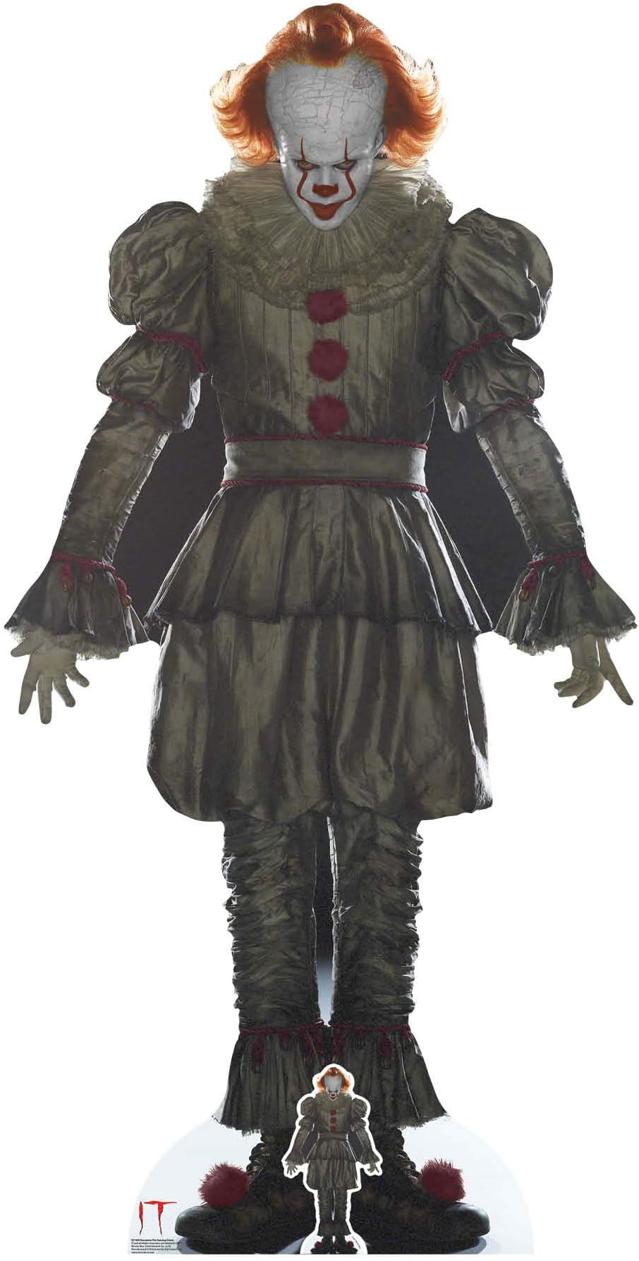 SC1392 IT Pennywise Cardboard Cutout- Perfect for Halloween, Horror Collectors & Fans