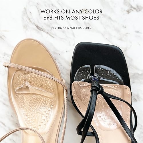 Miniatura 3 de Foot Friend  Paquete de mezcla de tanga y tacones  2 pares de cojines de bola de pie  Tacones extra cómodos  Transparente, Claro