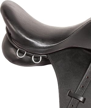 All Purpose Black Premium Leather English Riding Horse Saddle Starter KIT 15 16 17 18