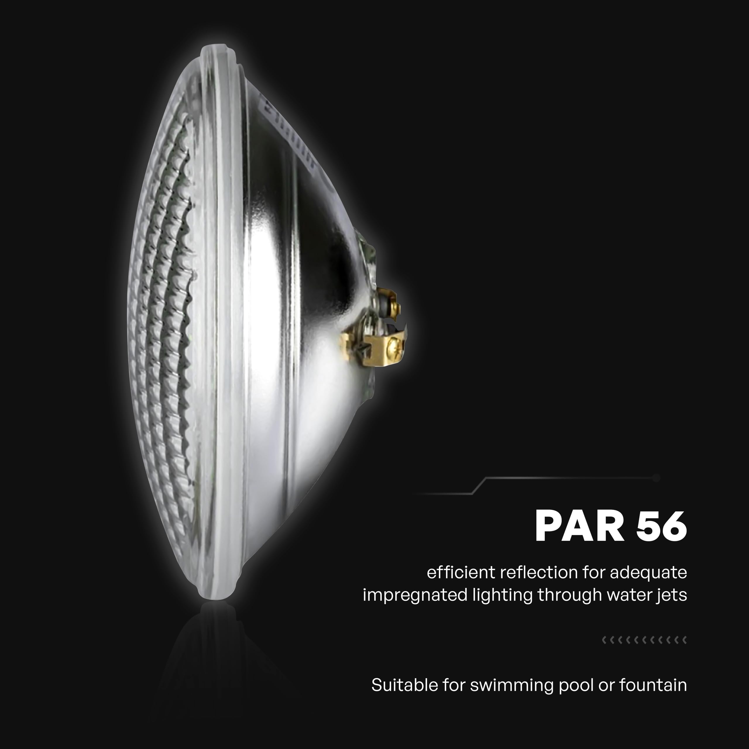 V-TAC Lampada Led da Piscina 12W - PAR56 - Lampada in Vetro Antiurto per Illuminazione Piscine e Fontane - 1260 Lumen - Luce Subacquea - Risparmio Energetico - IP68 - Luce Calda
