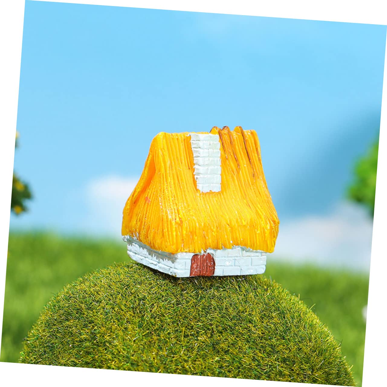 TOYANDONA 4 Ensembles Décoration De Maison en Décoration De Jardin Miniature Décoration De Maison Ornement Décoration Rustique Extérieure Adorable Mini-Maison 10 pièces * 4