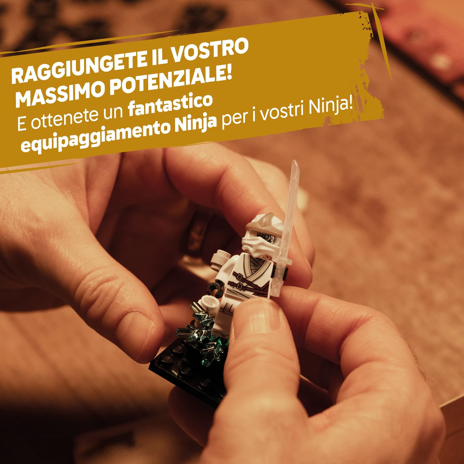 Asmodee – LEGO NINJAGO: DESTINY'S BOUNTY ADVENTURES – Gioco LEGO Ninjago | Gioco da Tavolo Cooperativo di Avventura per tutta la Famiglia – 2-4 Giocatori – 8+ Anni – 30 Minuti – Edizione Italiana