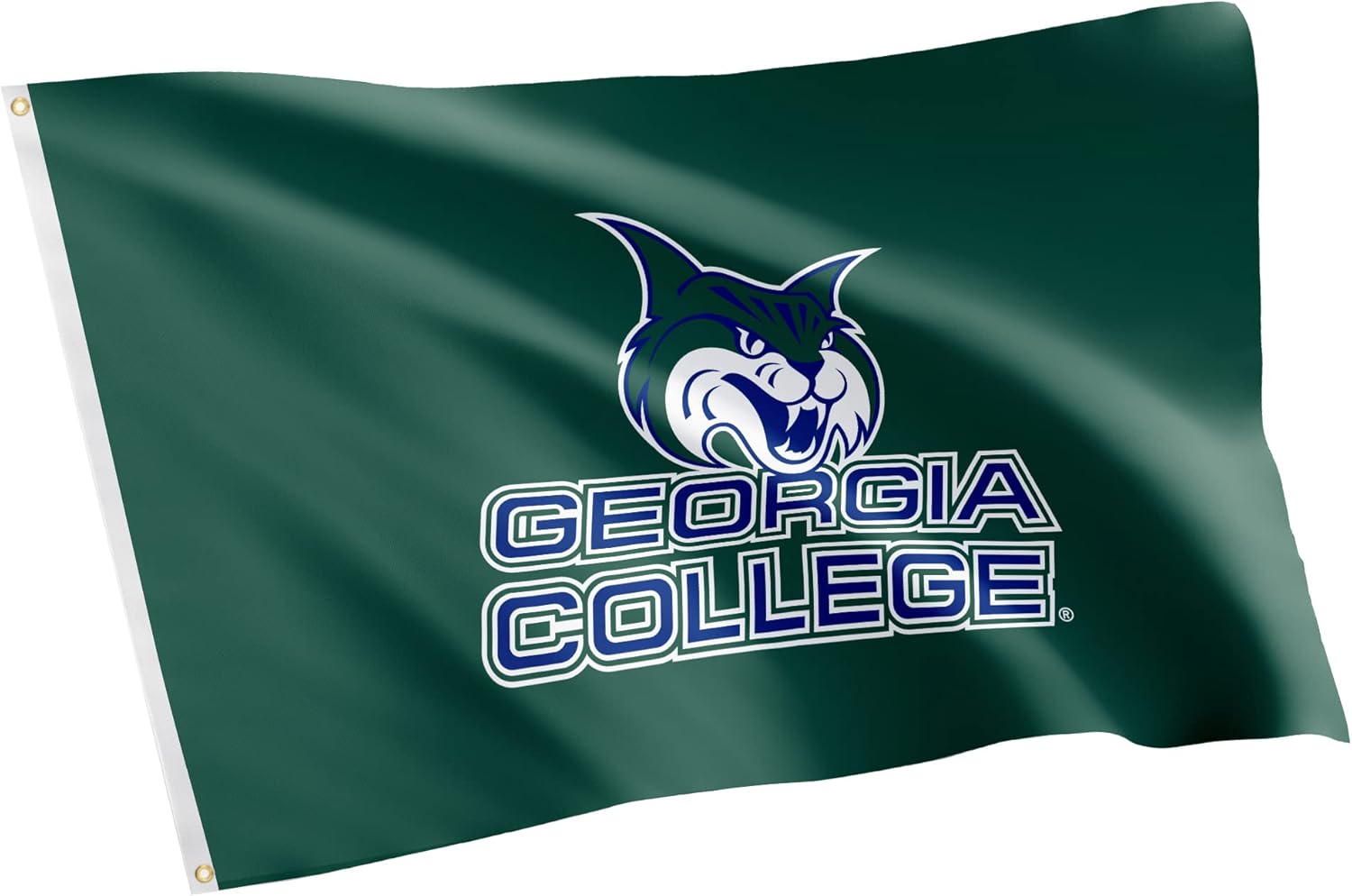 Desert Cactus Georgia College GC Flag - 3 x 5 Feet Bobcats Banner, Indoor/Outdoor Durable Fabric, 100% Polyester Design (Style 1)