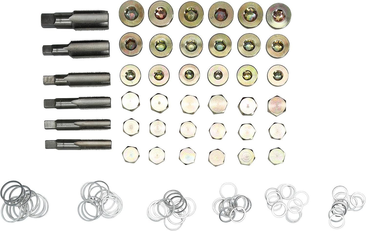 BRILLIANT TOOLS BT711300 Kit di riparazione per filettatura vite di scarico olio, 114 pz [Powered by KS TOOLS]