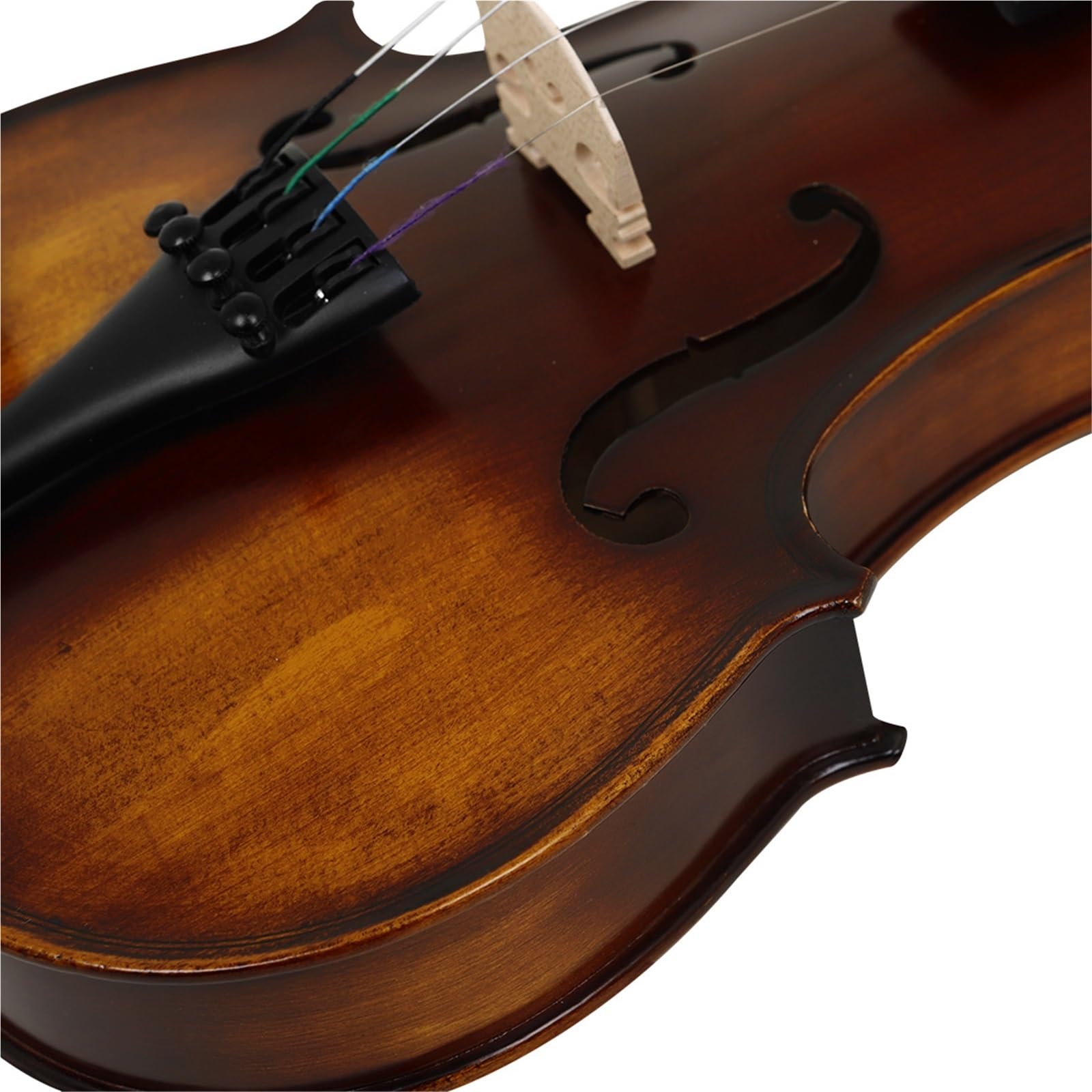 Violino In Legno Massello Per Principianti Per Adulti Opaco Che Suona Strumento Per (Violin,4/4)