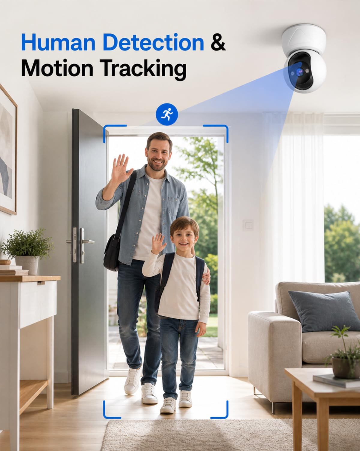 5G/2.4G Indoor Pan Tilt Security Camera,1080P House Cameras for Baby Monitor/Elder, WiFi CCTV Home Cameras, Alarm Sirene, Night Vision, Two Way Talk, SD/Cloud