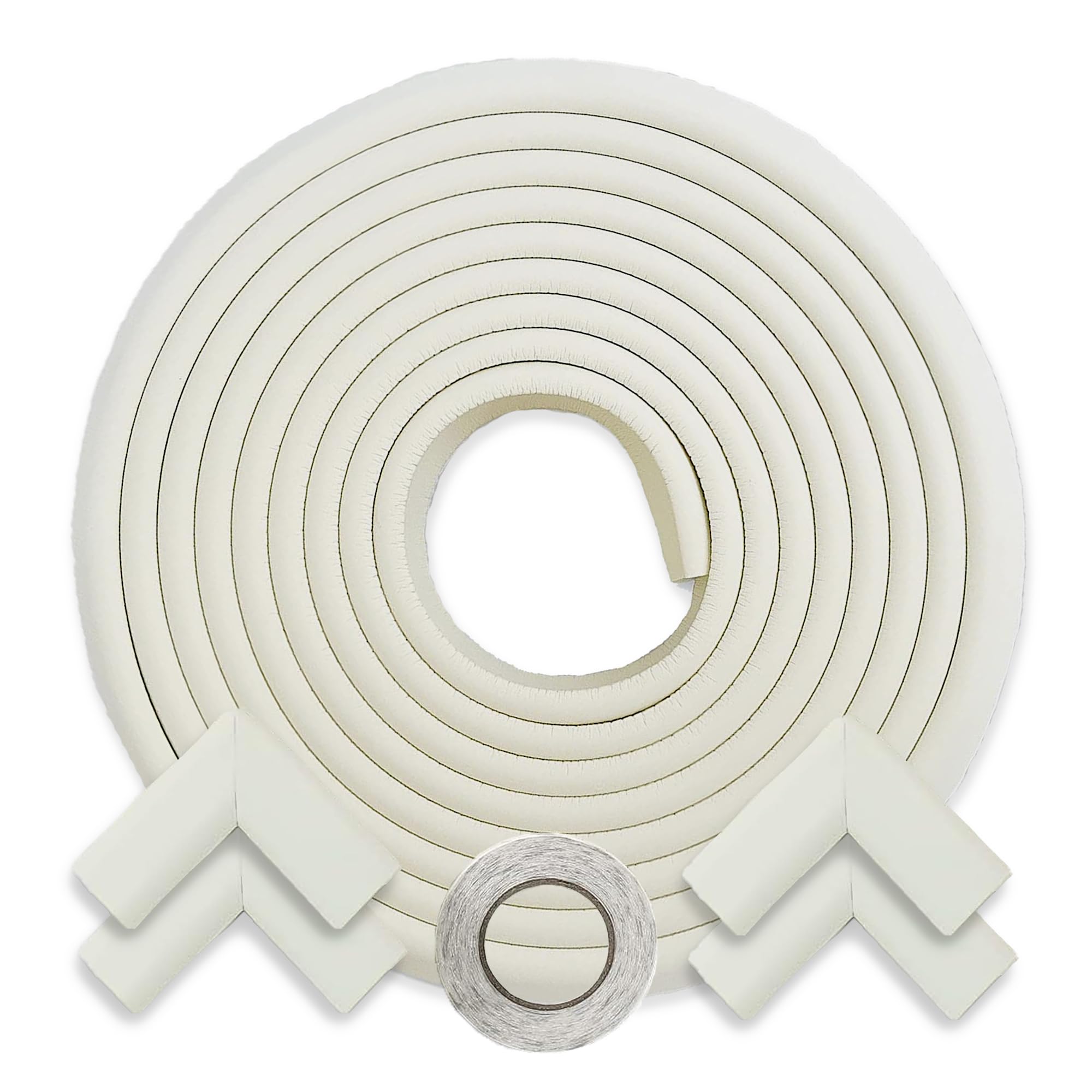 HOMECARTE Baby Corner Guard, Safety Corner Protector Strips for Kids, Child Protection Bumper Strip & Table Edge Baby Proofing Foam for Furniture Edges & Corner Guard Cushion Set - 4M