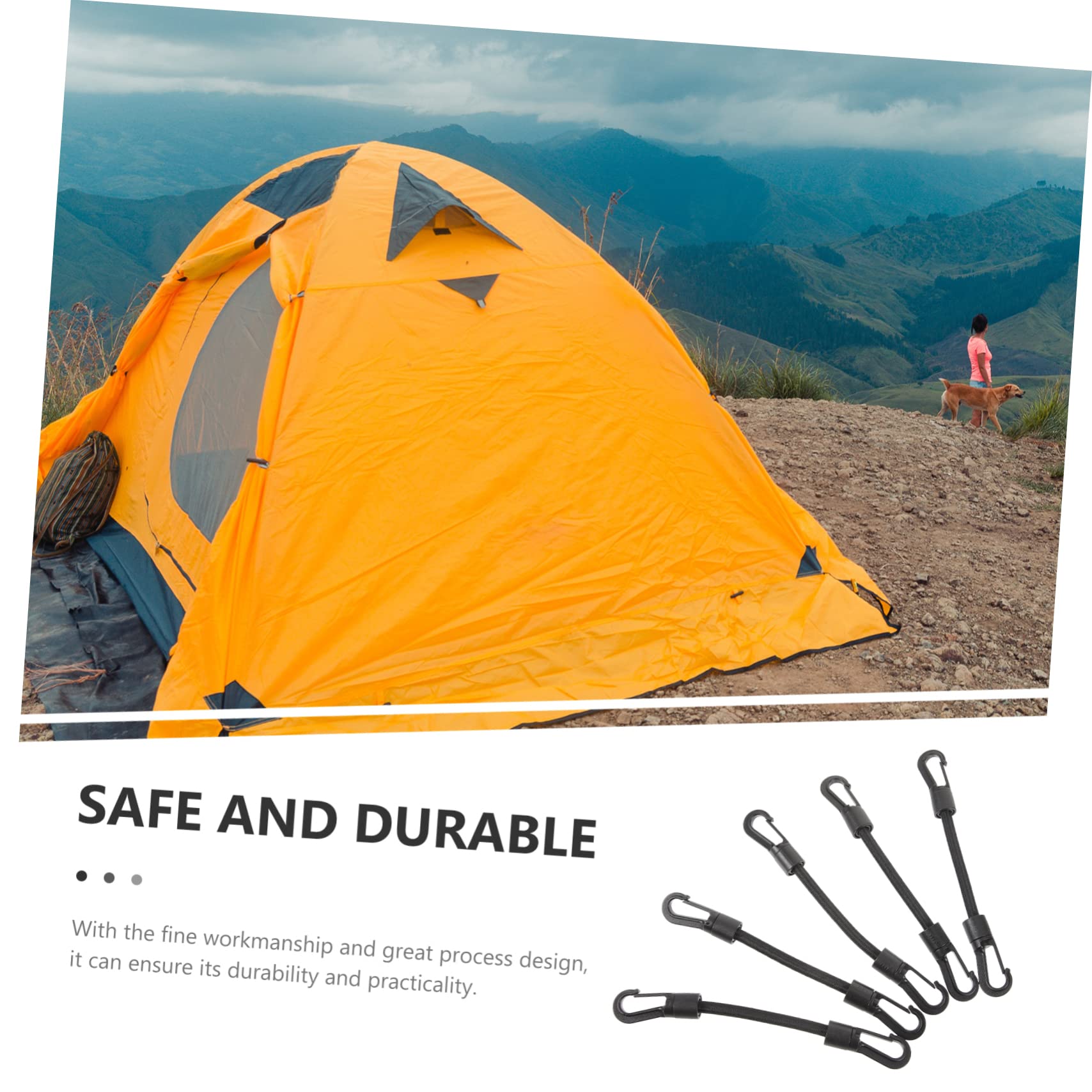 BESPORTBLE Lot De 5 Sangles De Camping en Plein Air Robustes Et Multi-usages avec Boucle pour Usage Quotidien Et Chargement 5 Pièces X 5
