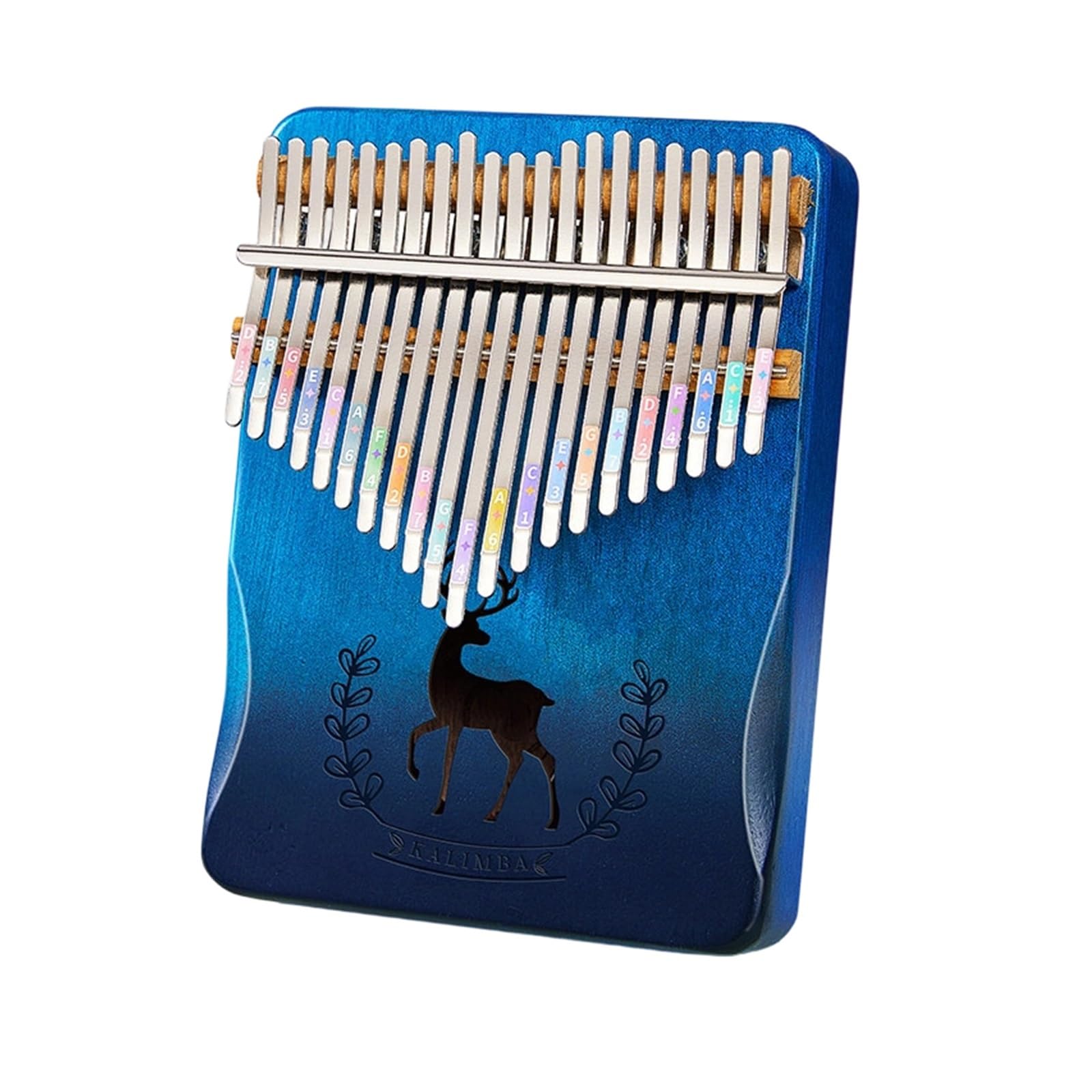 Kalimba De 17 Y 21 Tonos Un Instrumento Estilo Dedo Para Principiantes(13)