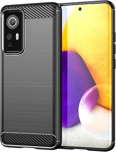 Funda para Xiaomi Mi 1212S12X, funda para Xiaomi Mi 12, TPU fibra de carbono suave parachoques funda protectora antiarañazos a prueba de golpes