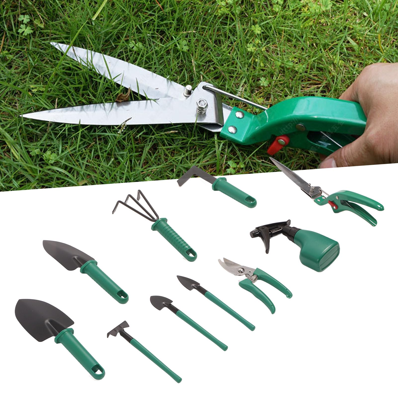 Ensemble D'outils De Jardin 10 Pièces, Outils à Main De Jardinage Extérieur En Fer Robuste, Kit D'outils De Jardin à Poignée Ergonomique Avec Boîte Fourre-tout De Jardinage, Cadeaux De Jardinage Idéau