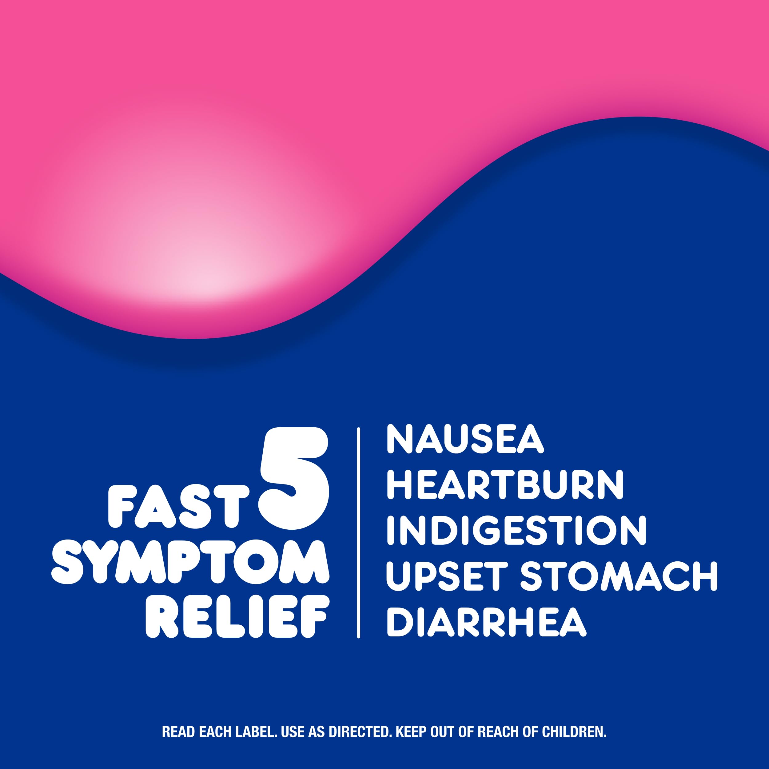Pepto Bismol Liquid Ultra for Nausea, Heartburn, Indigestion, Upset Stomach, and Diarrhea - 5 Symptom Fast Relief, Cherry Flavor, 2x16 oz — Amazon image 2