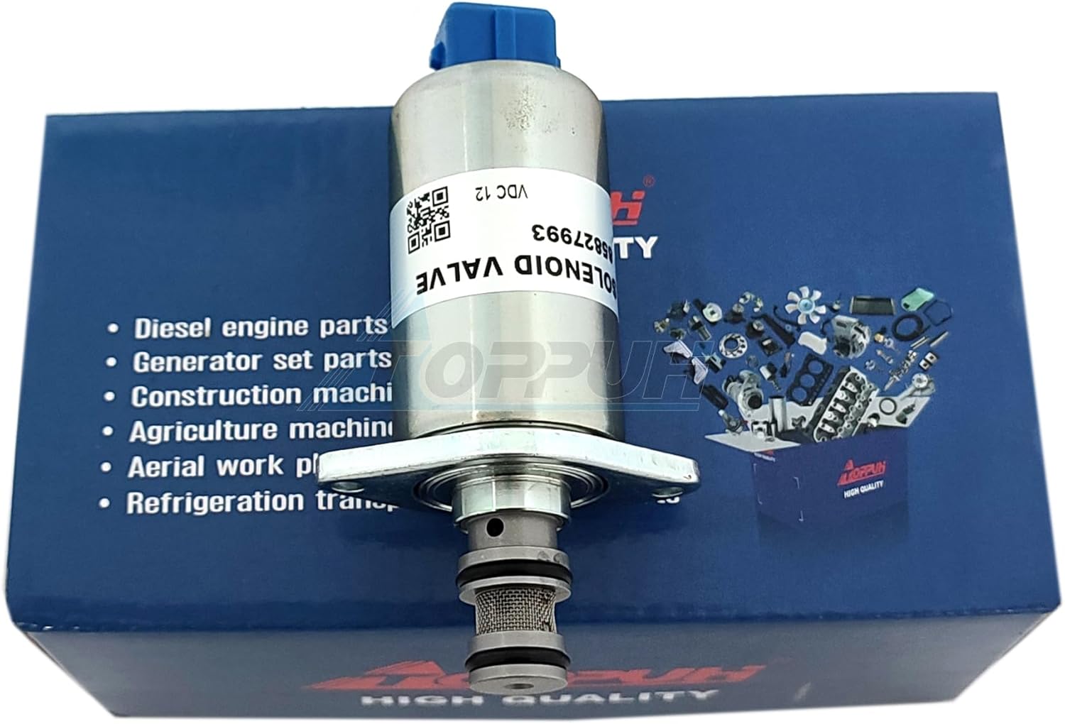 New 12V Solenoid Valve 85827993 Compatible with Engine parts