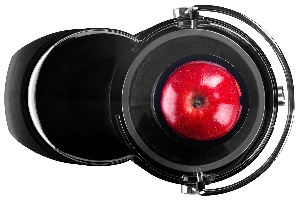 Concept Elettrodomestici LO7026 Centrifuga Fresh con Imboccatura, 1000 W, 1 Liter, Stainless Steel, 2 velocità, Argento