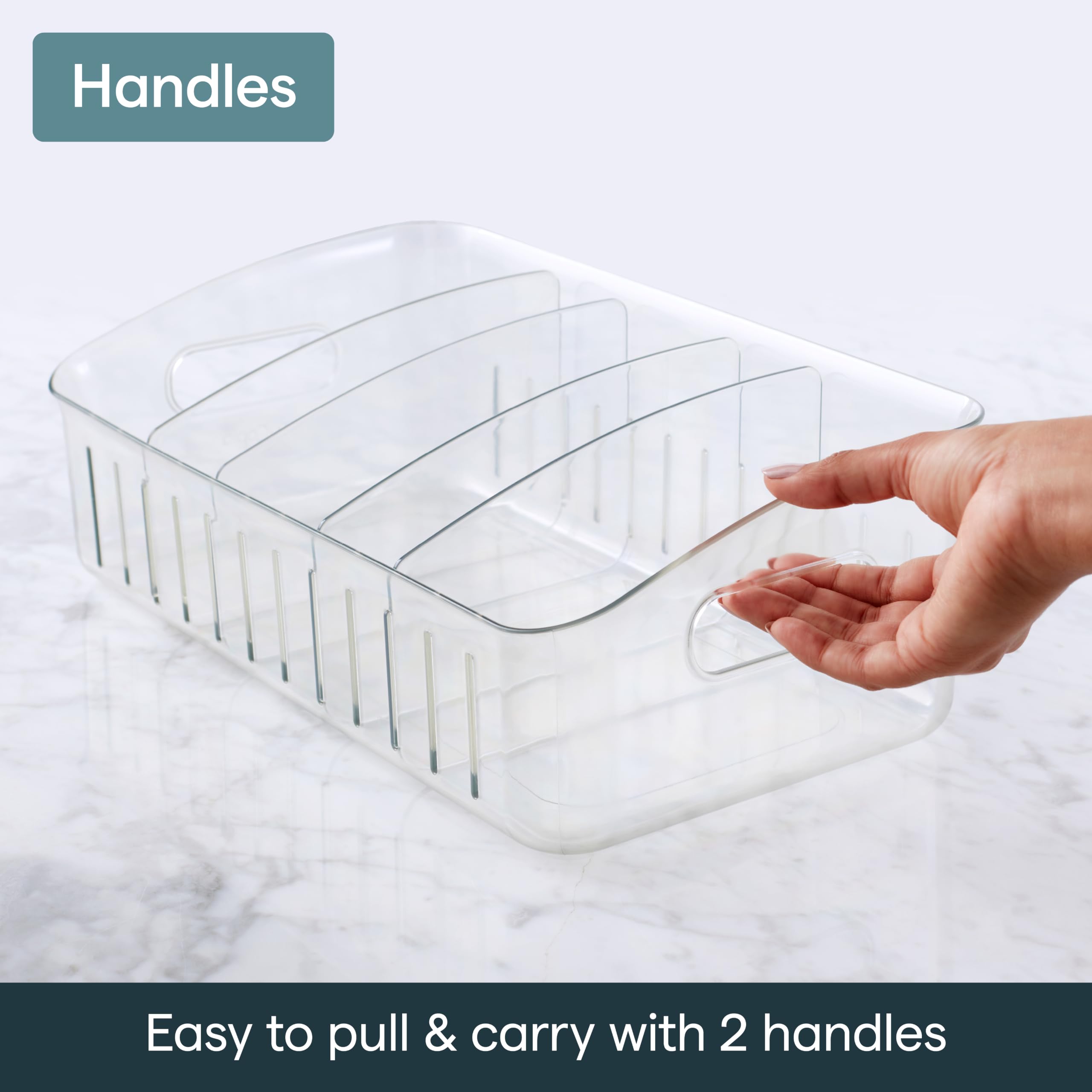 YouCopia FreezeUp Gefrierbehälter, 38,1 cm, Kühlschrank-Organizer mit Aufbewahrung, BPA-frei, lebensmittelechter Behälter