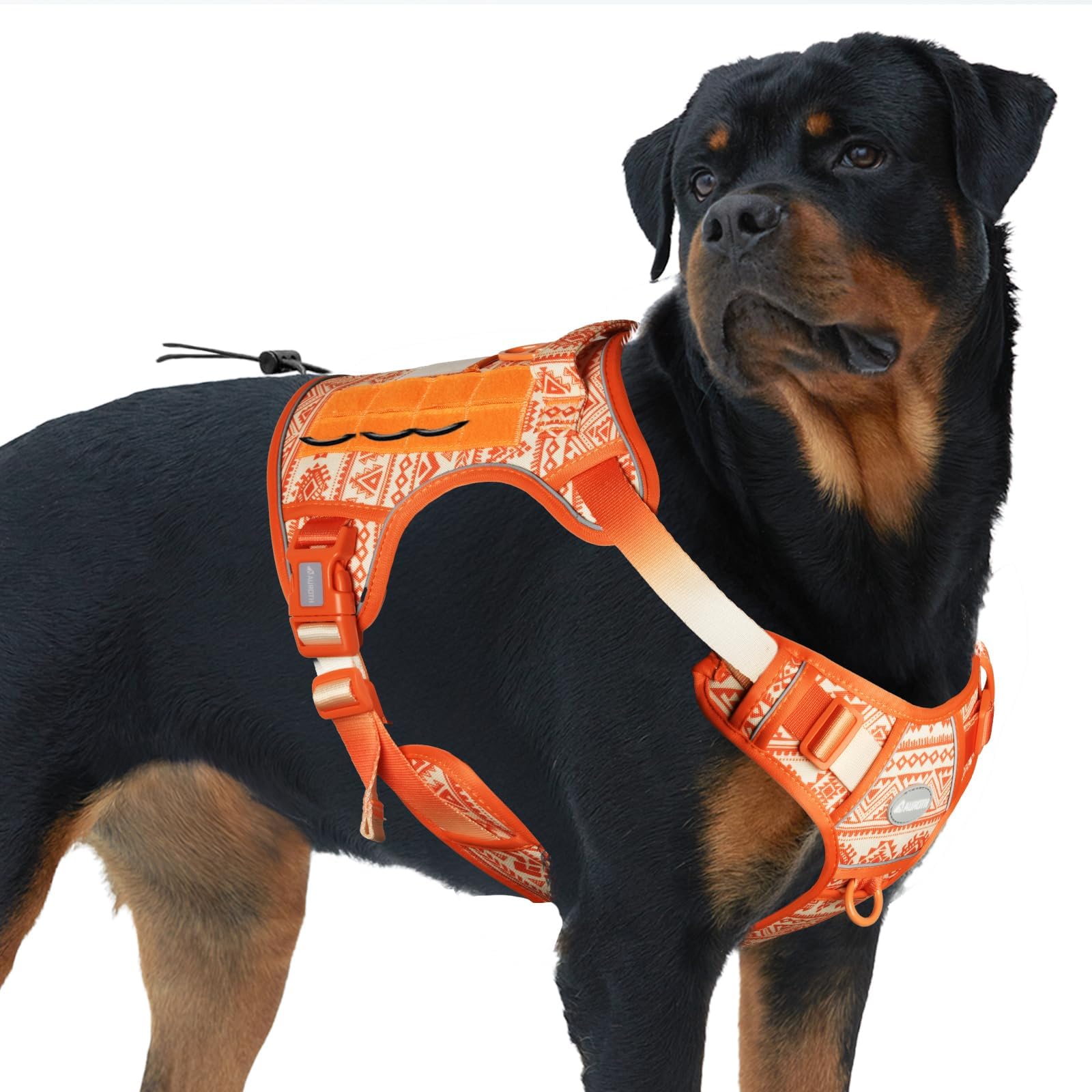 AUROTH Tactical Dog Harness for Large Dogs, Heavy Duty No Pull Pet Vest