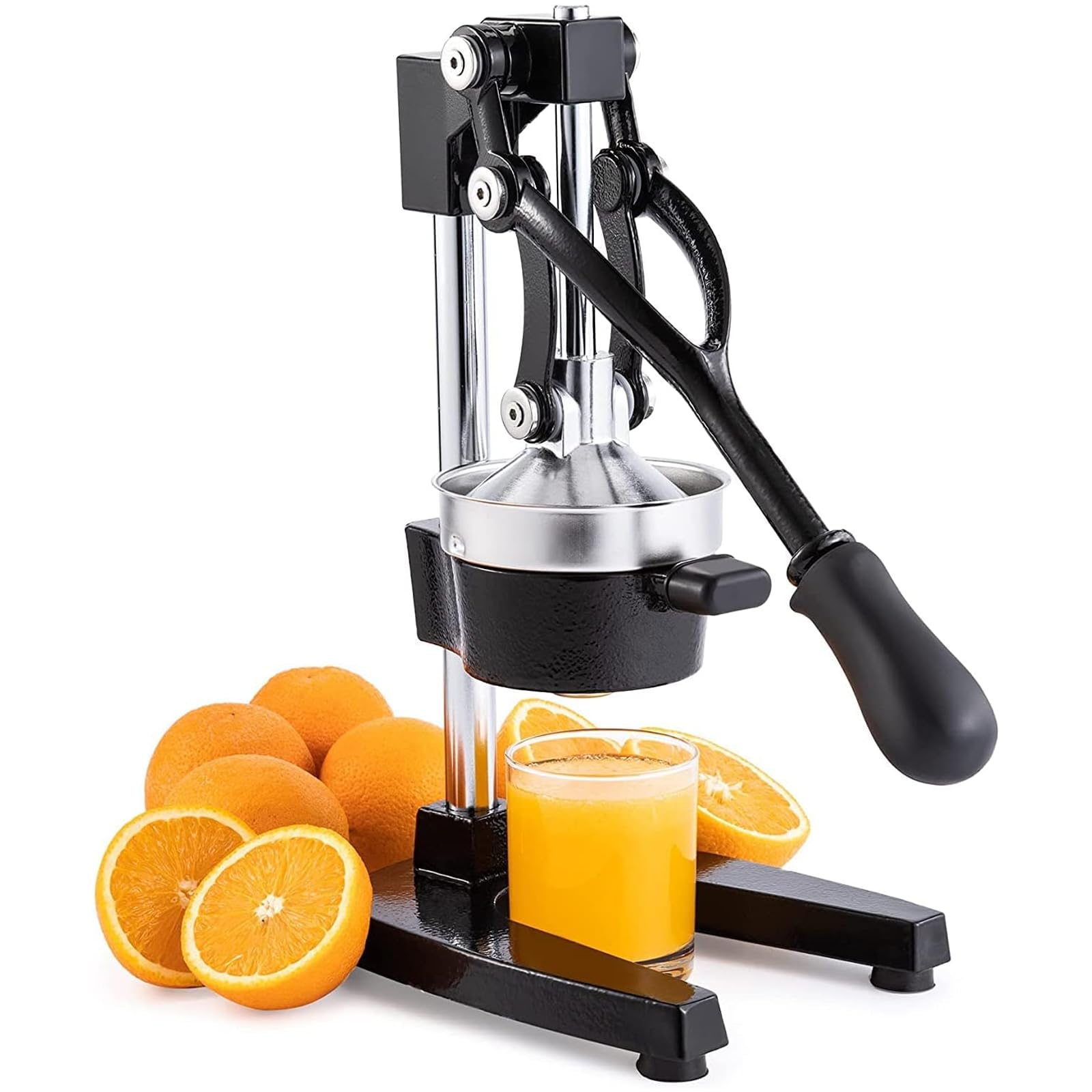 Spremiagrumi manuale con tazza in acciaio inox per succo di frutta fresca