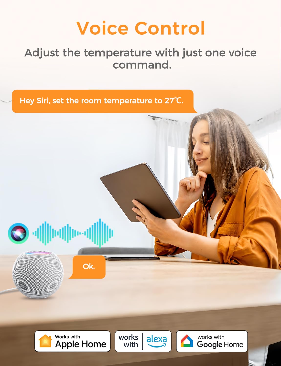 Refoss Heizungsthermostat WLAN, Wasser Fußbodenheizung Thermostat Boiler, Smart Thermostat, Sprachsteuerung Raumthermostat, Intelligente Fernbedienung Wandthermostat Digital für HomeKit, Alexa, Google