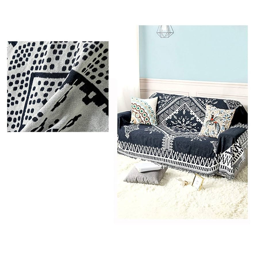 Amazon｜JUR89 マルチカバー フリンジ ハワイアン キルト 北欧風