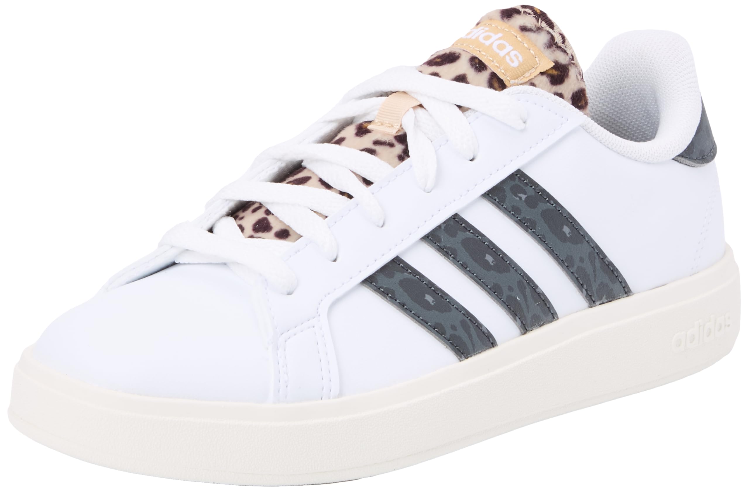 Adidas Damen Grand Court Base 2.0 Shoes, Cloud White/Carbon/Magic beige, 36 2/3 EU