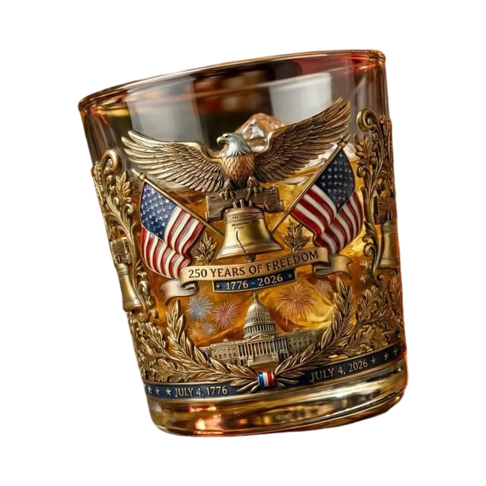 Btgghytr 250Th Anniversary High Borosilicate Glass Whiskeys Cup Commemorative 300Ml Drinkware for Beverages Cocktails Irish Glass