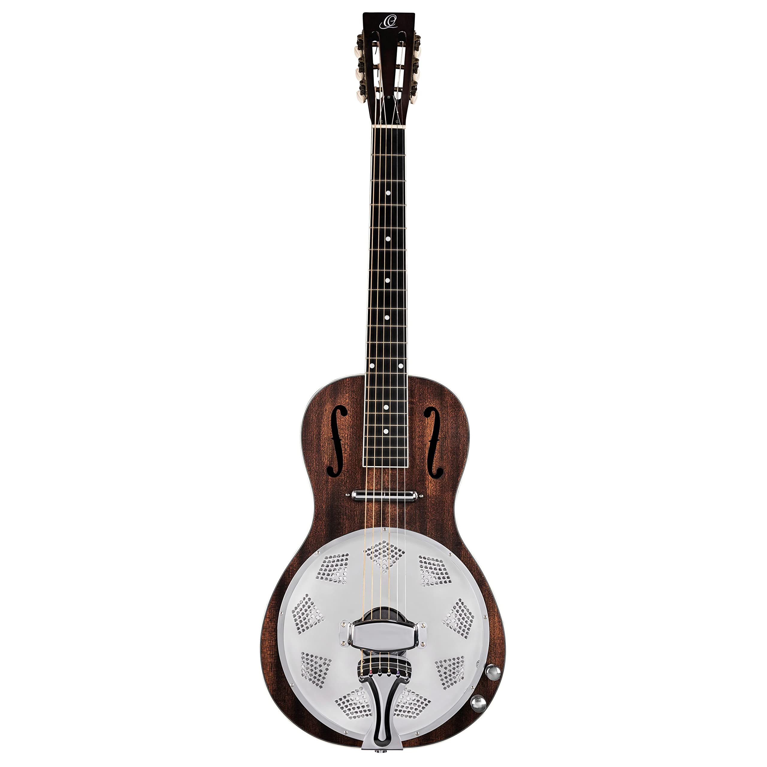 Ortega Guitars 6 corde Americana Series Acustica-Elettrica Parlor Resonator Chitarra, Destra, Whisky Burst (RRG30E-WB)