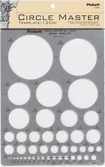 Three inch circle template